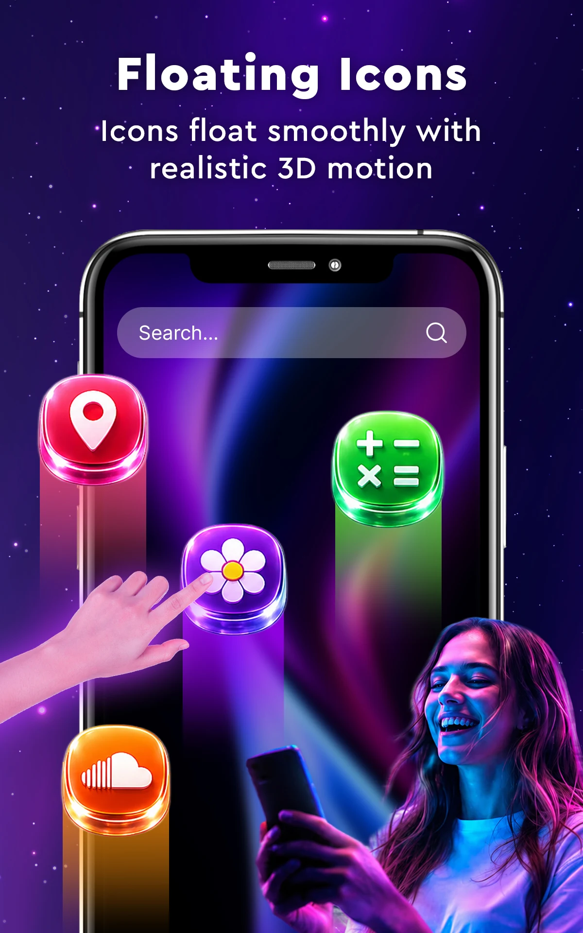 3D Rolling Icon: Live Launcher screenshot