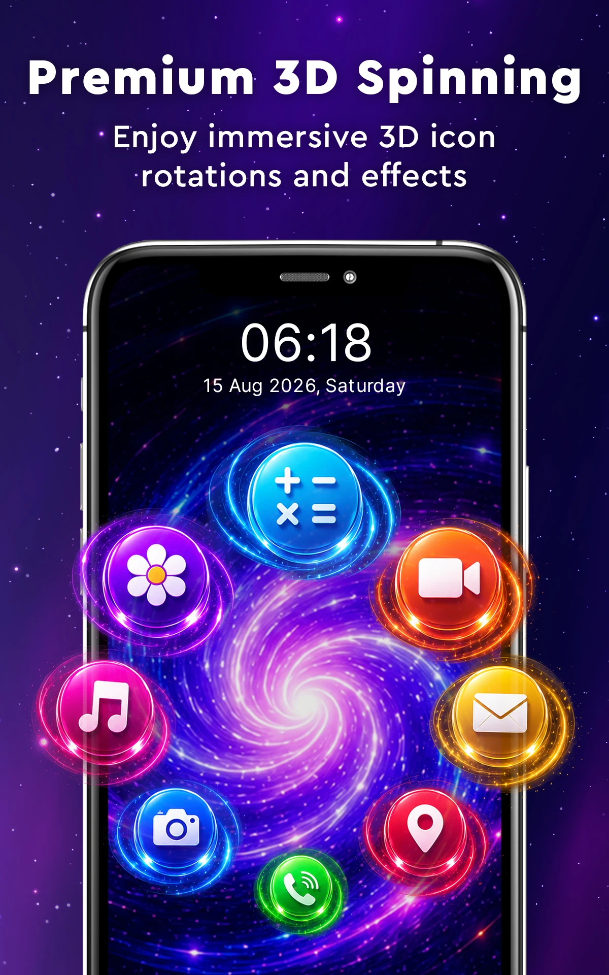 3D Rolling Icon: Live Launcher screenshot