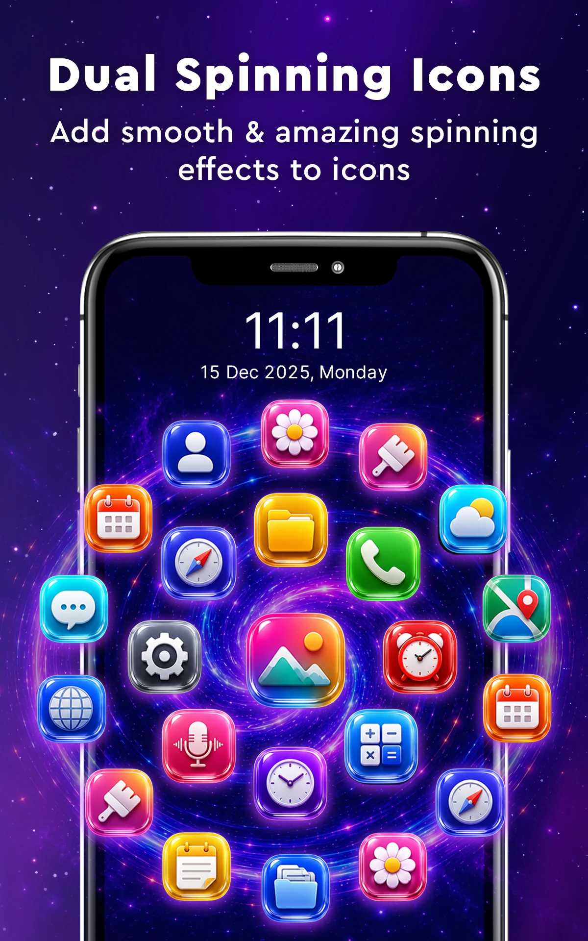 3D Rolling Icon: Live Launcher screenshot